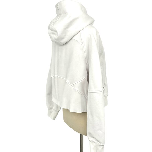 Lululemon Scuba Oversized 1/2 Zip Hoodie White Size M / L Pullover Sweatshirt - Picture 6 of 9